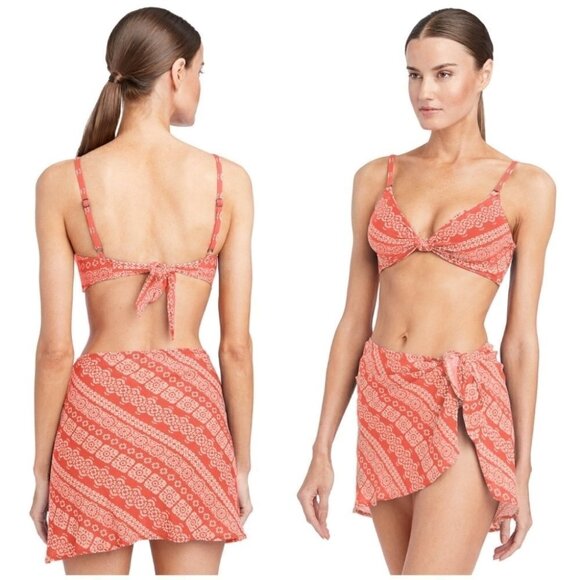 New Robin Piccone | Isla Pareo in Coral - Picture 2 of 6